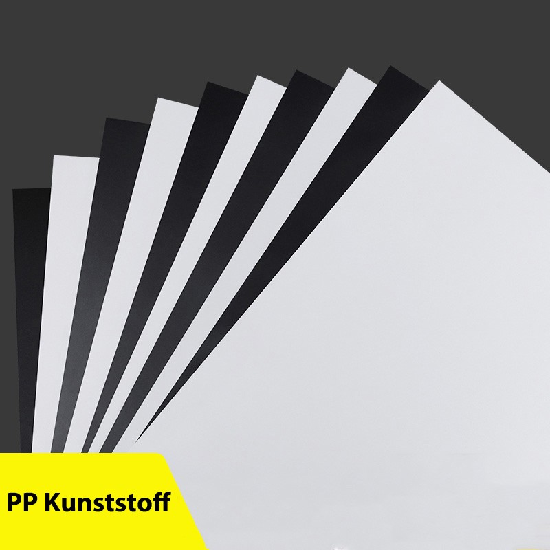 PP Kunststoff Platte Polypropylen Zuschnitt Dünne Blech Satinierte Dicke 0.3-2mm