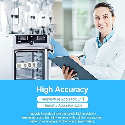 Vaikby Indoor Thermometer 2Pack Humidity Gauge Meter Digital Hygrometer Room ...