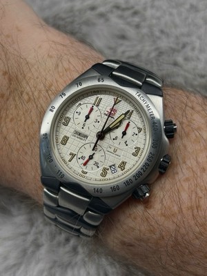 Men s 41mm Universal Genève Ayrton Senna 41 Chronograph with box/hangtag