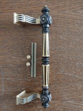 Basch Stoßgriff Messing brüniert, 320.210 M3 incl. Gewindestangen