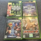 Lot Of 4 Xbox OG WWF: Legends Of Wrestling Raw 2 Wrestlemania 21 Cib