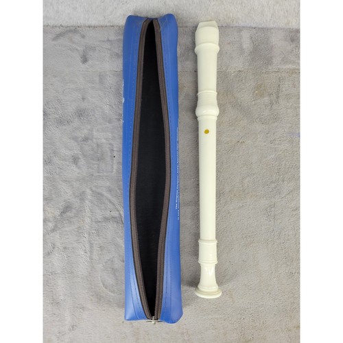 Peripole Angel Soprano Halo Recorder Model PB6000 Baroque Fingering Blue Case