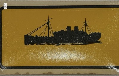 JAPANESE MERCHANT SHIP SUNK KILL DECAL APPLIED TO US FIGHTER PLANES - Dated 1943