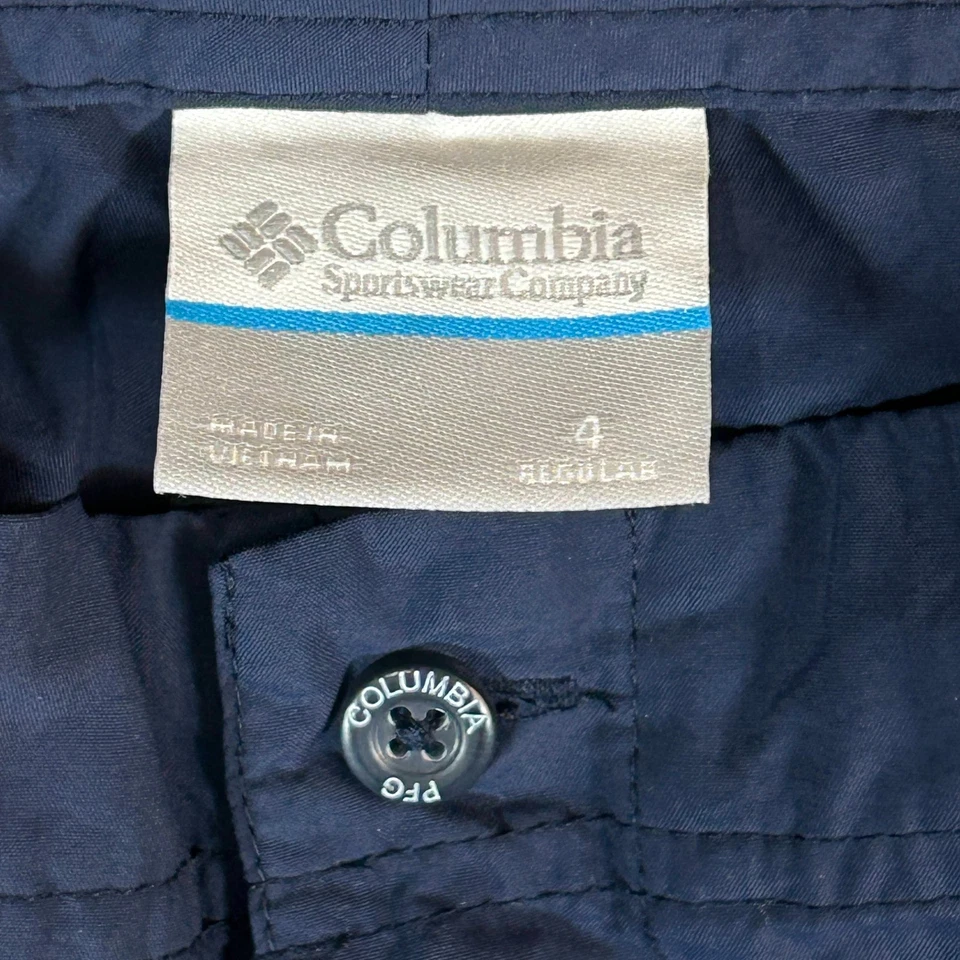 Columbia Pants Womens Size 4 Blue Stretch Nylon Hiking Pants Omni Shade Zipper - Image 2 of 4