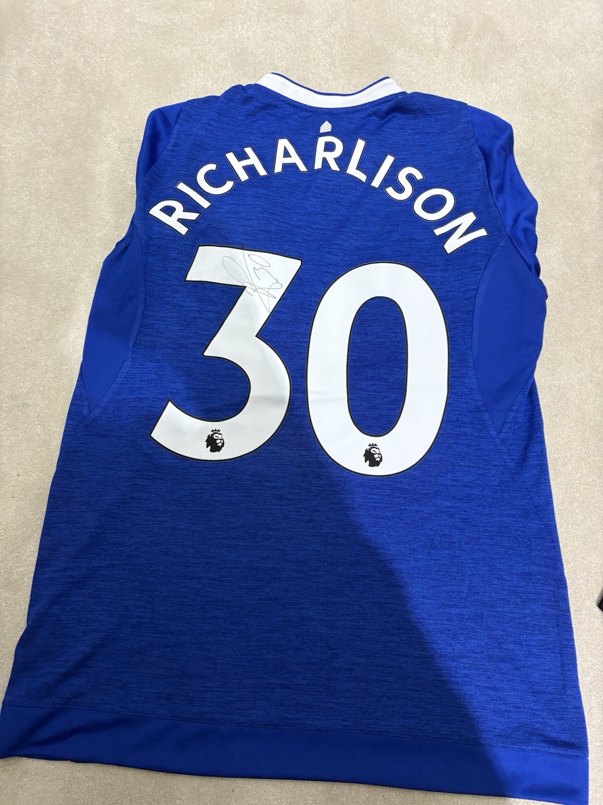 Richarlison Match Worn Shirt For Everton SIGNED