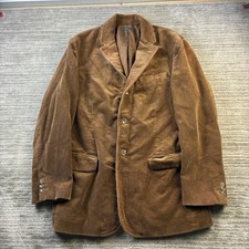 Polo Ralph Lauren Jacket Mens Large Brown Corduroy 3 Button Blazer Sport Coat