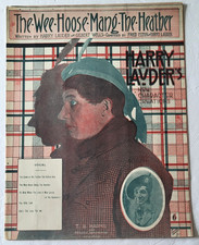 VTG Sheet Music THE WEE HOOSE MANG THE HEATHER Harry Lauder