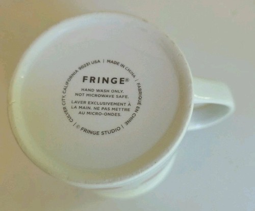 Fringe Pink Dot Gold Lettering “Girl Boss” Ceramic Coffee Tea Mug - Picture 3 of 3