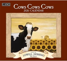 Companies, Cows Cows Cows 2026 Wall Calendar by Lowell Herrero, 13.4'' X 12'', 1