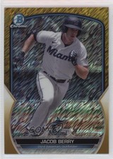 2023 Bowman Chrome Prospects Gold Shimmer Refractor 35/50 Jacob Berry 0z8v