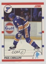 1990-91 Score Bilingual Paul Cavallini #185 0f6