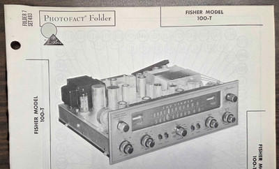 FISHER MODEL 100-T (SERIAL #30001-39999 INCLUSIVE) RADIO PHOTOFACT
