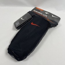 Espinilleras de fútbol talla grande Nike Mercurial Lite negras y rojas ~ TOTALMENTE NUEVAS