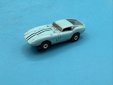 Vintage Aurora T-Jet HO Scale Ford Cobra GT Slot Car Turquoise