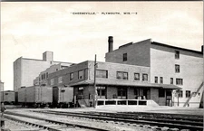 Vintage Cheeseville Plymouth WI Cheese Factory Postcard 3
