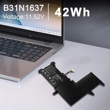 Battery B31N1637 C31N1637 For ASUS VivoBook X510 X510U S15 S510U F510 F510U 42Wh
