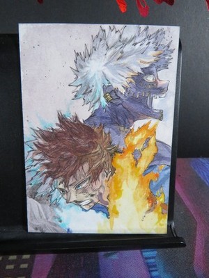 Shoto & Dabi / Toya Hand Drawn 1/1 Sketch Art Card Studio My Hero Academia MHA