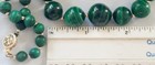 Green 20" Malachite Graduated Beaded Strand Necklace 1/10th Of 14k Clasp Fr Ship — photo 4