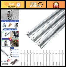 12FT Heavy Duty Inverted V-Track for 1" V-Groove Rollers, Sliding Gate System, I