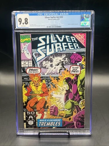 Silver Surfer #52 (Marvel Comics Early August 1991) CGC Graded 9.8 White Pages