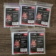 NEW Lot Of 5 Ultra PRO AW1365 Soft Card Sleeve Ultra Clear 100 Count Total 500