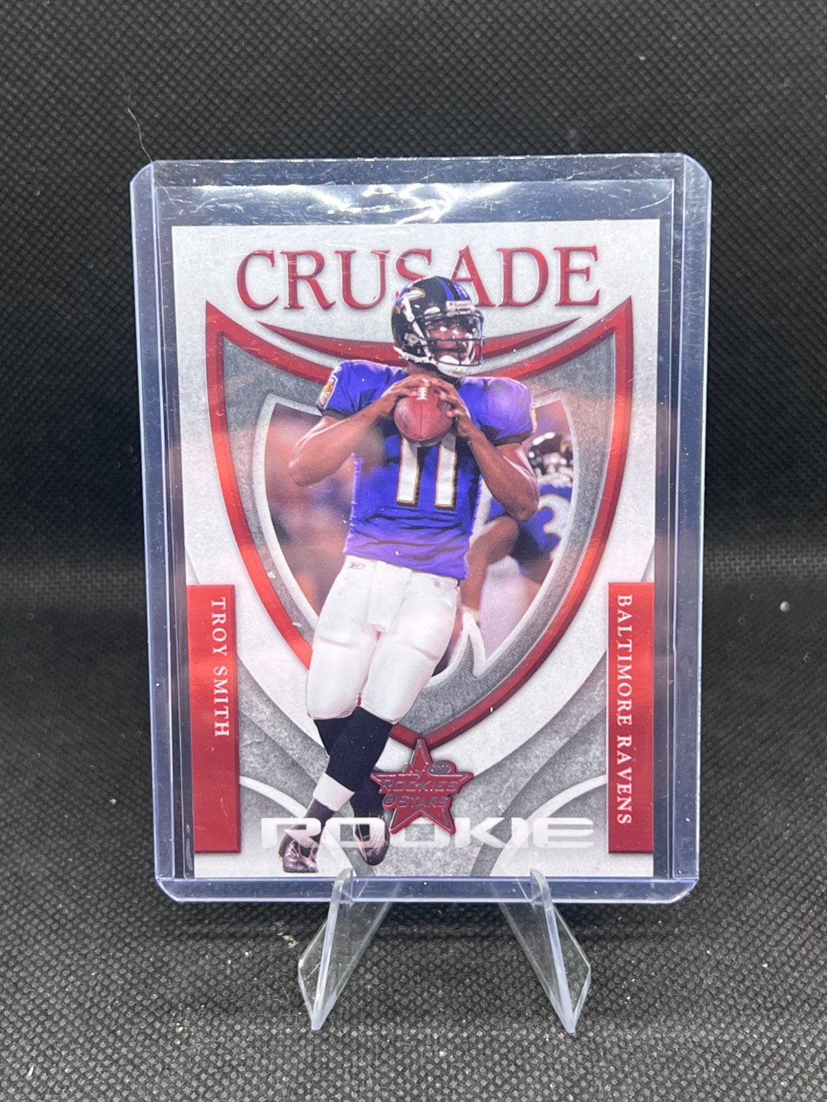 Troy Smith Leaf Rookies & Stars Rookie Crusade #RC1 Red