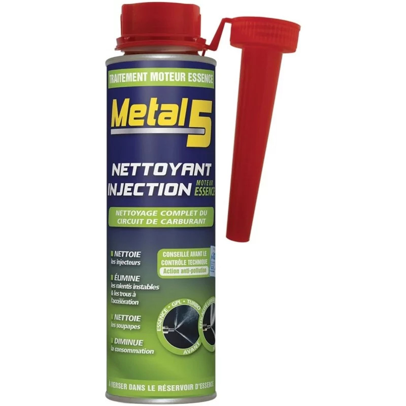 Nettoyant injection essence Metal 5 300 ml, le soin premium du moteur
