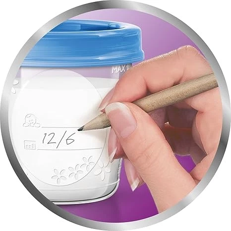Stackable Leak Proof Write on Breast Milk Storage Cups (10 CT) - Image 3 of 4
