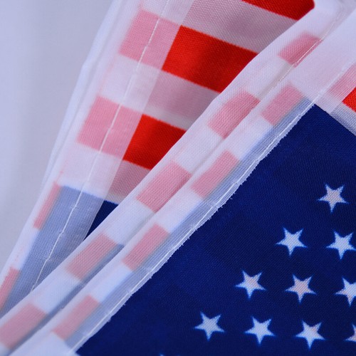 7 M Amerikanische Flagge Schleppt Patriotische Wimpelkette Partydekoration - Bild 4 von 11