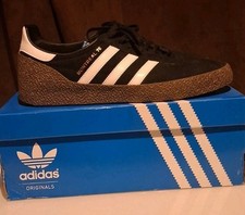 Adidas Montreal 76  Size 11 Black Suede Trainers Retro Classic Originals