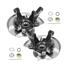 Front Steering Knuckles & Wheel Bearing Hub Assembly Driver and Passenger Sid...