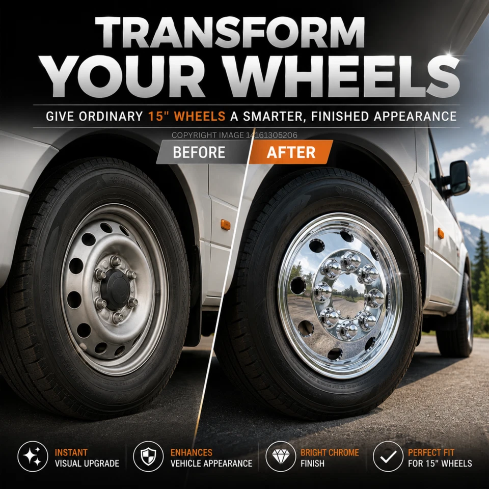 Chrome wheel trim product view
