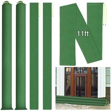 Threan 2 Pcs Long Canvas Sandbags for Flooding Sand Tube Bags Flood Protectio...