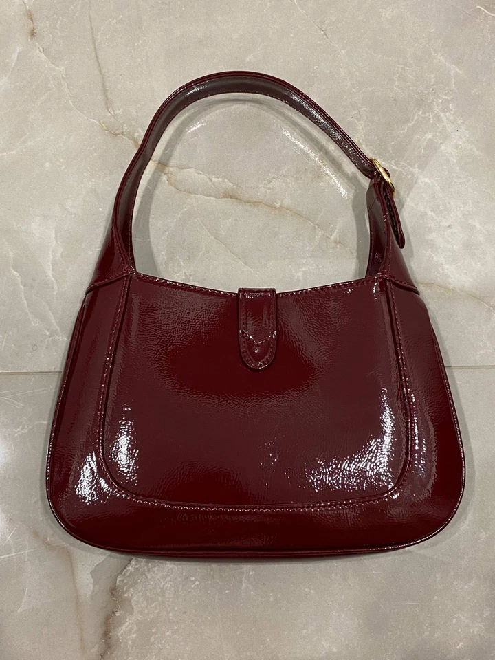 Gucci Jackie 1961 Mini Hobo Red Leather Cross Body Bag - Image 4 of 4