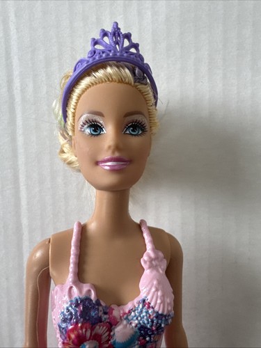 Barbie Mattel Cuento de Hadas Moda Rosa Sirena Muñeca Rubia - sin caja - Imagen 2 de 8
