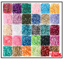 4MM Loose Sequins, Bulk 30 Assorted Color 25000PCS Rainbow round Cup Sequins Emb