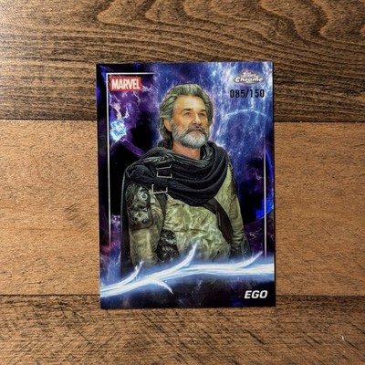 2025 Topps Marvel Studios Chrome #71 Ego (Phase 3) Purple #/150