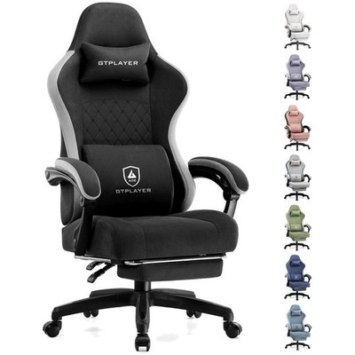 Gaming Chair, Computer Office Chair with Pocket Spring Cushion, Linkage Armre...