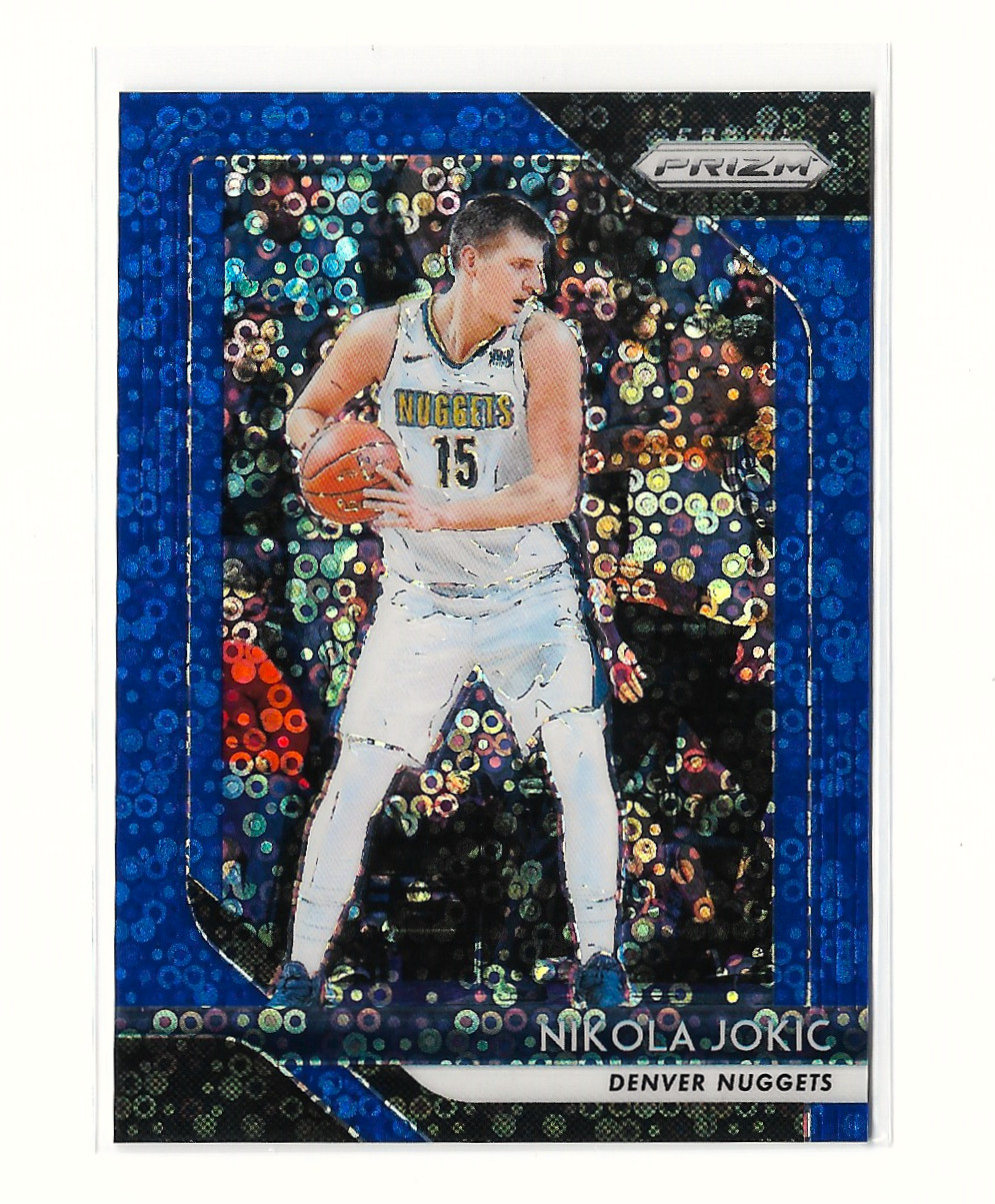 2018-19 Panini Prizm Blue Fast Break Prizm #92 Nikola Jokic /175 (COLOR MATCH)