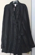 Victoria’s Secret  black short robe,size xs/s.