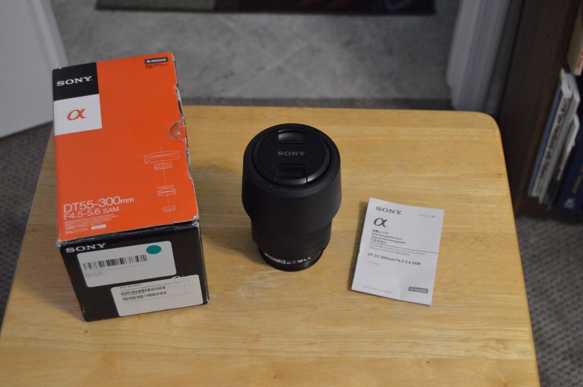 Sony DT 55-300mm f/4.5-5.6 SAM SAL55300 Sony Zoom A-Mount Lens | eBay