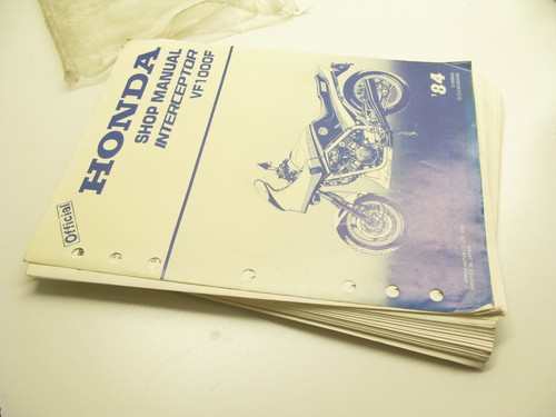 84 Honda Interceptor 1000 VF1000F 1984 reparación manual de servicio 61 MB600 FABRICANTE DE EQUIPOS ORIGINALES - Imagen 5 de 12