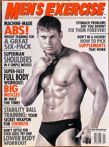 Men’s Exercise Magazine - April 2003 - Gay Interest - Picture 1 of 2