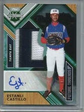 Estanli Castillo 2018 Panini Elite Autograph Game Used Jersey Patch #2/5