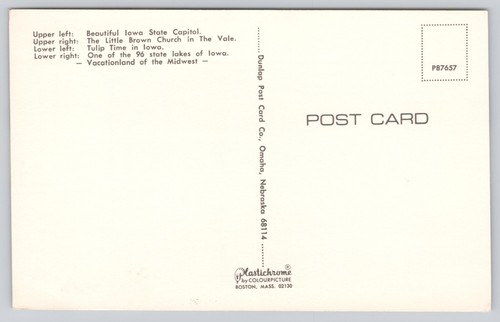 Postcard Multi View Iowa - Bild 2 von 2