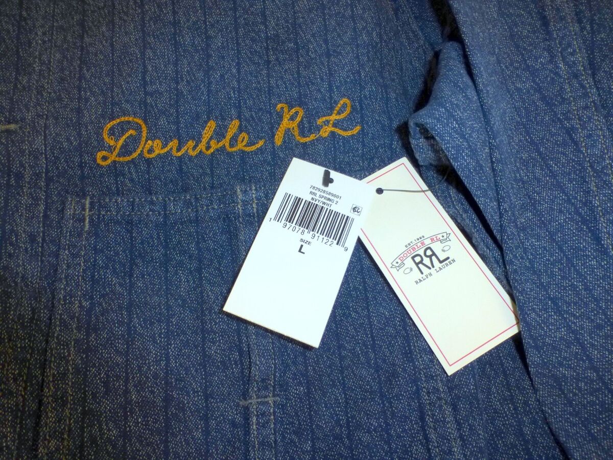NWT RRL DOUBLE RL RALPH LAUREN EMBROIDERED JASPE TWILL NWT RRL DOUBLE RL RALPH LAUREN EMBROIDERED JASPE TWILL