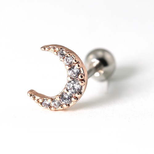 Gem Crystal Ear Cartilage Helix Ring Bar Stud Ear Cuff Climber Piercing Earring - Picture 69 of 268