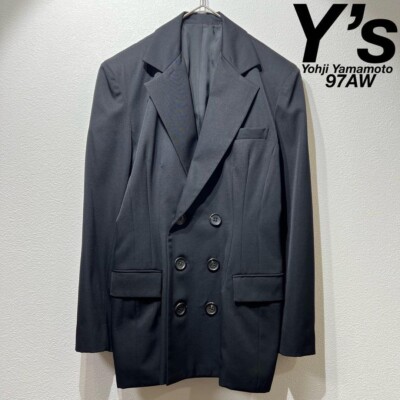 ジャケット・アウター 80-90s Yohji Yamamoto double jacket / S 90s Y's Yohji Yamamoto Blazer Double Breasted Tailored Jacket