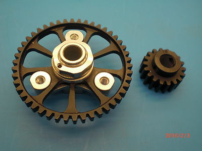 Original Lauterbacher Stahlzahnrad-Satz 18/46 Zähne für FG Baja 2-WD