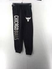 NBA Chicago Bulls Logo Jogger Sweatpants in Grey Youth Size M (10-12)
